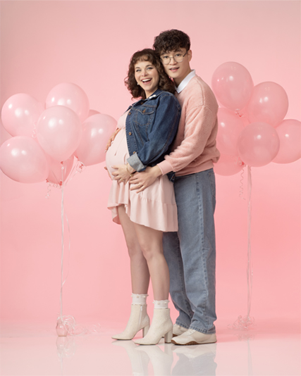 maternity studio portrait